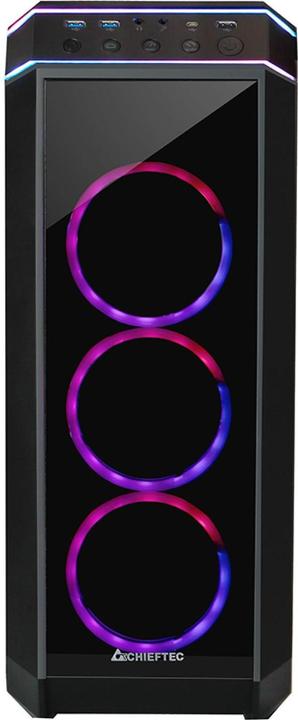 Produktbild Chieftec Stallion II (schwarz, Tempered Glass) (Mini-ITX, mATX, ATX)