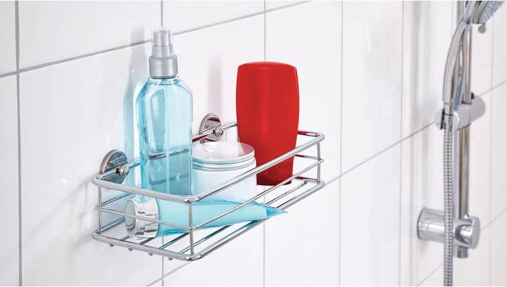 Produktbild tesa BAATH+ Duschkorb inkl. Klebelösung ohne Bohren (25 x 12.5 x 7.5 cm)