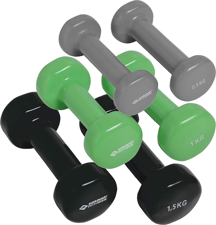 Schildkröt Jeu d'haltères (2 x 0,5 kg, 2 x 1 kg, 2 x 1,5 kg)