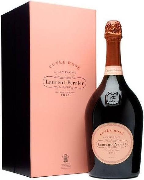 Laurent-Perrier Cuvée Rosé Brut Champagne with case