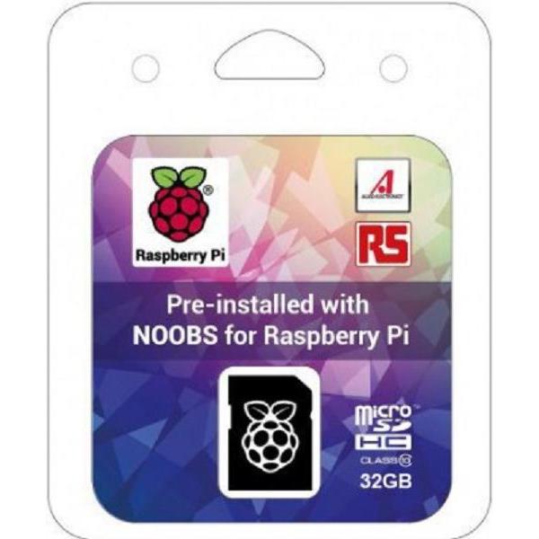 Raspberry Pi 32GB MicroSD Karte mit Noobs (32 GB, microSD) (NOOBS_32GB_Retail)