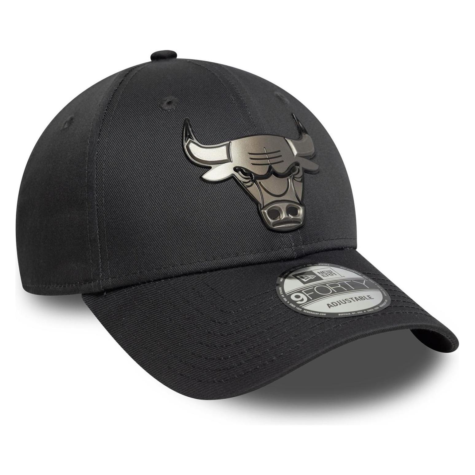 New Era, Herren, Cap, 9Forty Strapback Cap - Metallic Chicago Bulls, Grau, (One Size)