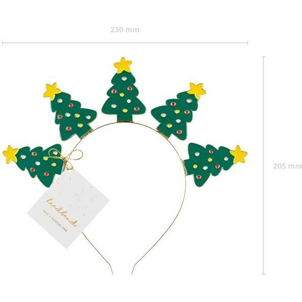 Thumbnail - Partydeco, Servietten, Headband Christmas trees, 23x20 cm, mix (1 pkt / 1 pc.) (1 x, 23 x 20 cm)