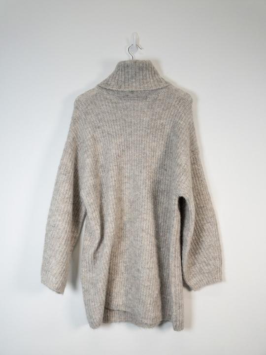 Produktbild Spokey Normal geschnitten Rollkragen Midikleid Strickkleid (L)