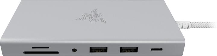 Actual product image Razer USB-C Dock - Mercury Edition (USB-C, 11 ports)
