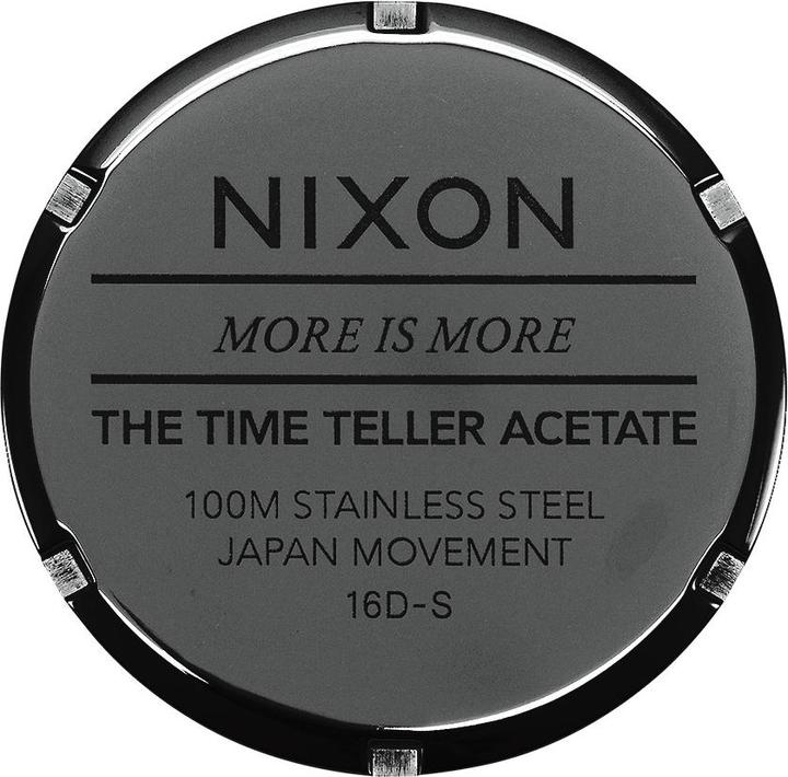Image du produit Nixon Assiette Time Acetate Tortoise (Montre analogique, 37 mm)