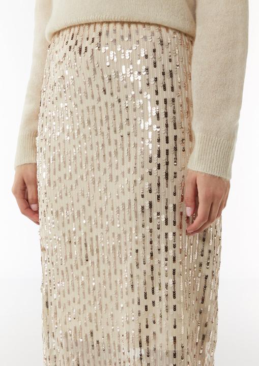 Image du produit Comma Rock Antaillierter Mesh-Rock mit Jerseyfutter (38)