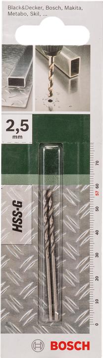 Actual product image Bosch Zubehör Metal drill HSS-G (2.5 mm)