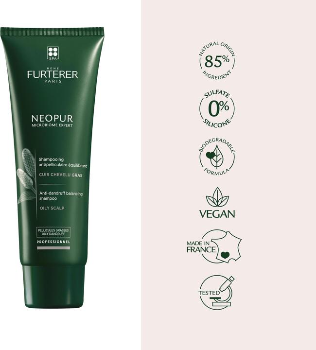 Actual product image Rene Furterer Neopur - Anti-Dandruff Shampoo - Oily Dandruff (250 ml)