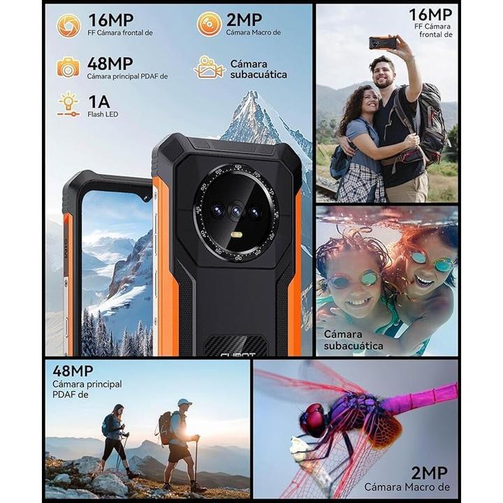 Image du produit Cubot Kingkong Es (128 Go, Noir, Noir, Orange, 6.50", Double SIM, 4G)