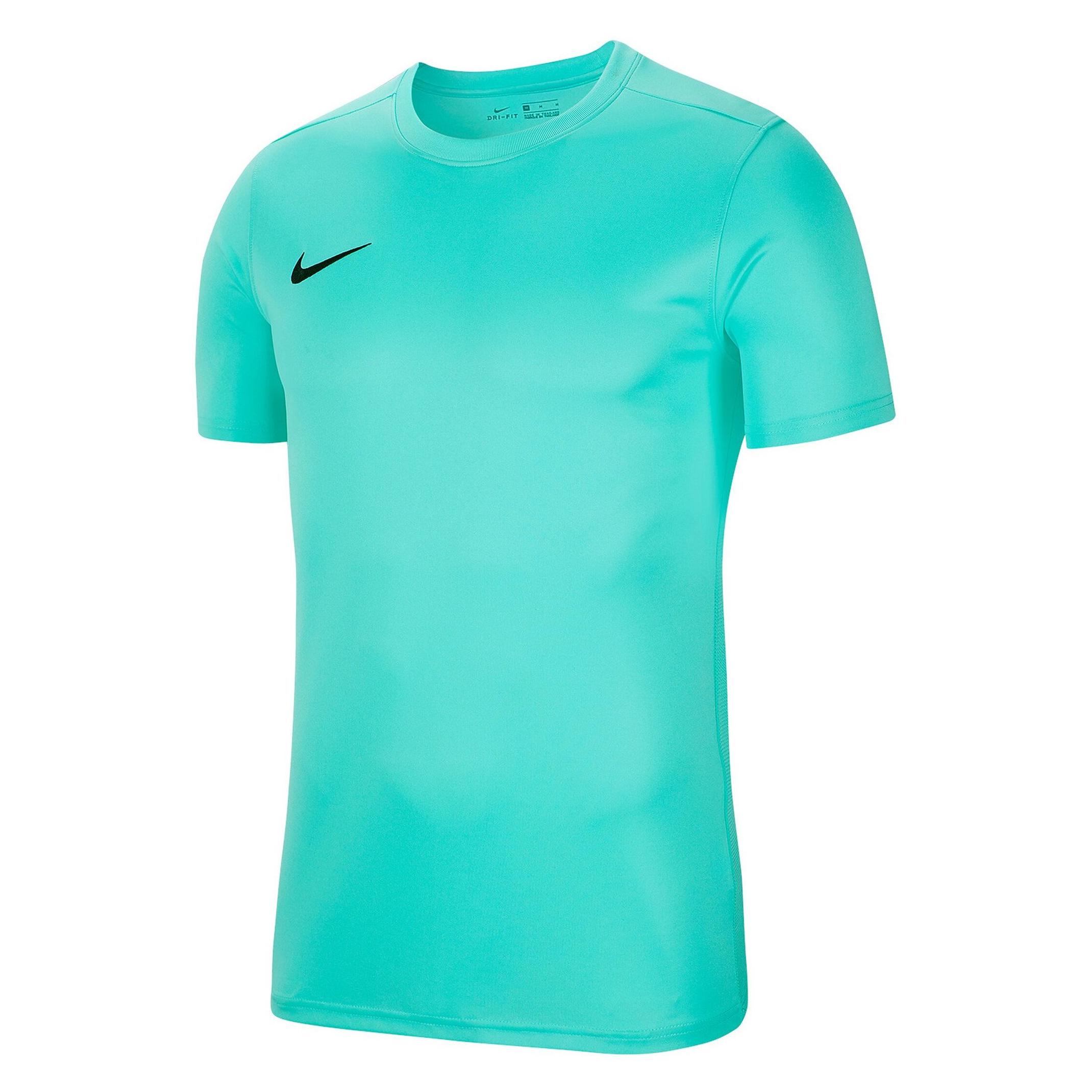 Nike, Mannen, Sportief Shirt, Park Vii Jersey Korte Mouw (L), Turkoois, L