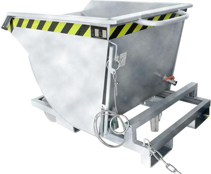 Produktbild eurokraft pro Kippbehälter für Späne, mit Polyamidrädern (300 l)