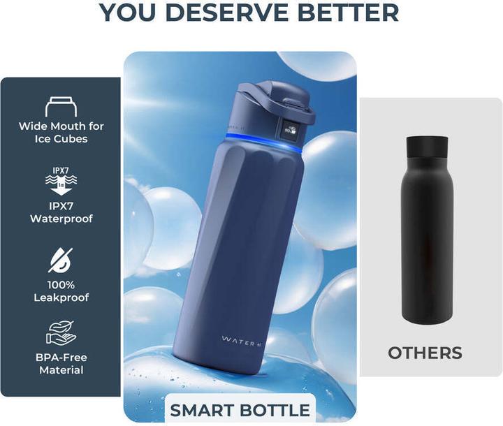 Produktbild WaterH BOOST Chug Lid - Magnetite Blue (32oz./946ml) (0.95 l)