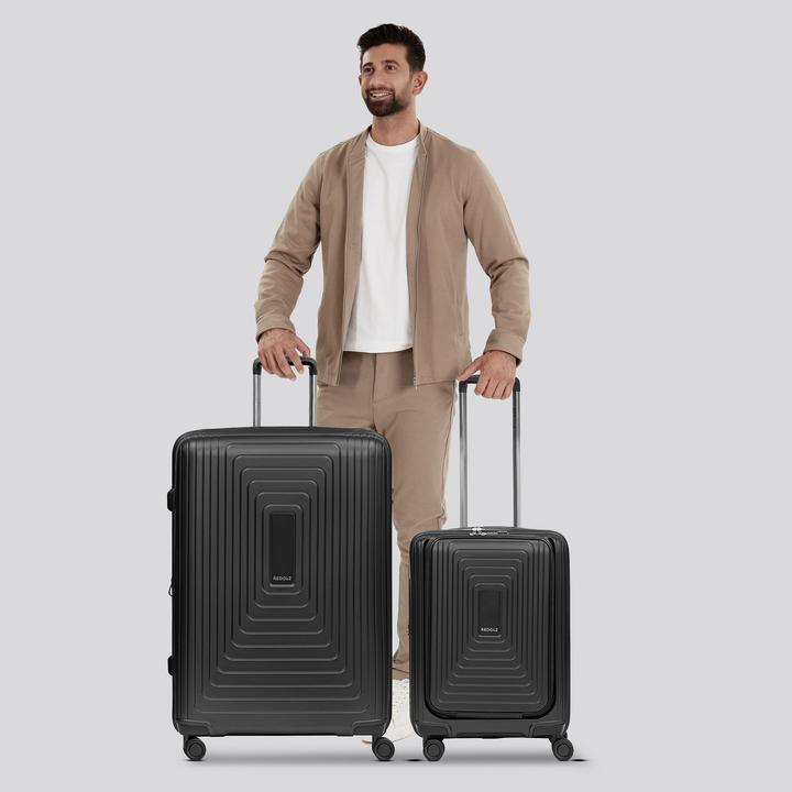 Actual product image Redolz Essentials 14 4-wheel suitcase set 2 pcs. laptop compartment with stretch fold (168 l)