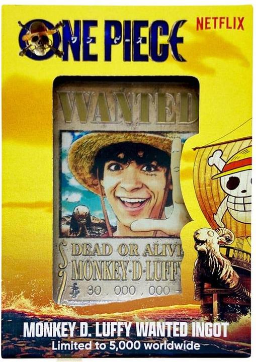 Actual product image Fanattik One Piece Metal Bar Luffy Wanted Poster Limited Edition