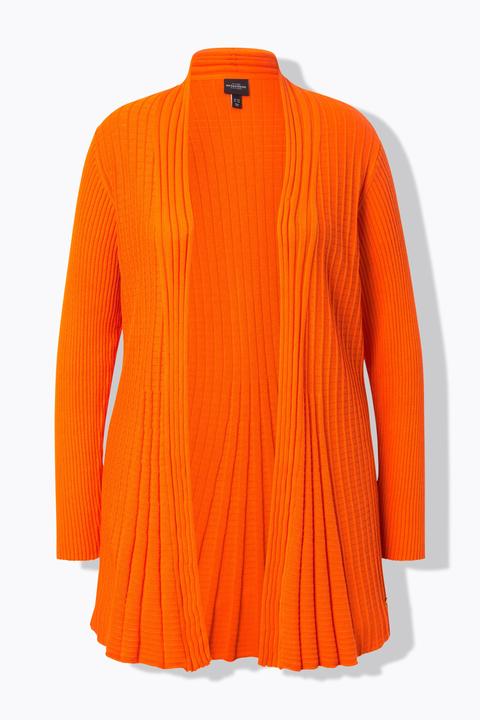 Produktbild Ulla Popken Plissee-Strickjacke, A-Linie, Schalkragen, Langarm (58, 60)