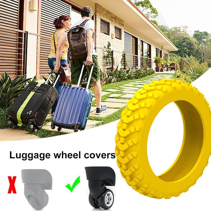 Produktbild Swissdetector Kofferreifenhülle - Leise - 8 Stück - Gelb (Kofferwaage)