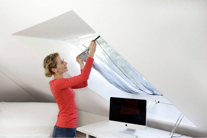 Actual product image tesa Fly screen for roof windows with sun protection (120 x 140 cm)