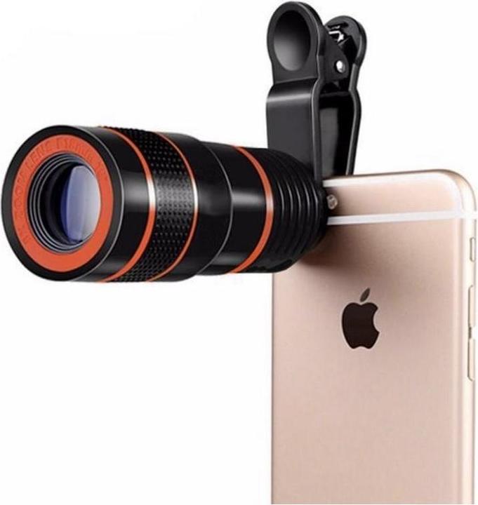 Actual product image JTI Telescopic lens for smartphone with 8x zoom
