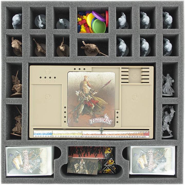 Actual product image Feldherr TRA63 - Transporter with 2 LBBG storage boxes for Zombicide Black Plague Kickstarter Knight