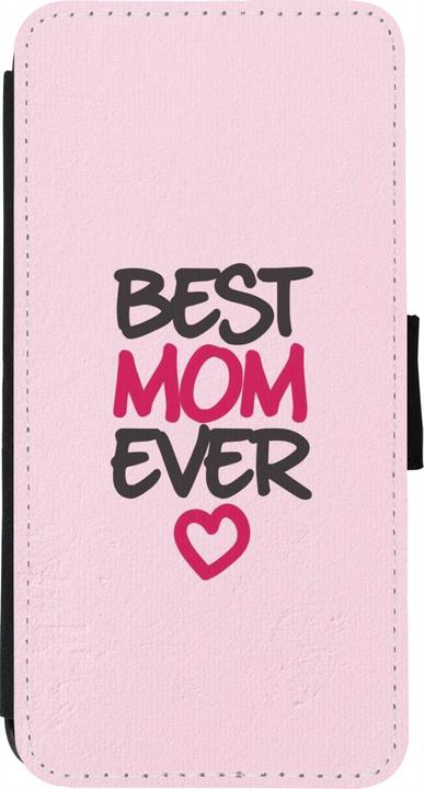 Produktbild PhoneLook Hülle Wallet schwarz Mom 2023 best Mom ever pink (Apple iPhone 7)