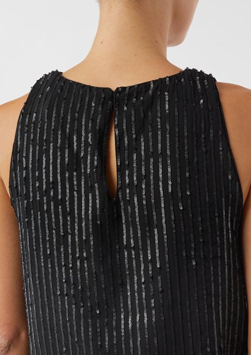 Immagine prodotto Comma Bluse Ärmellose Bluse mit Pailletten-Besatz (32)