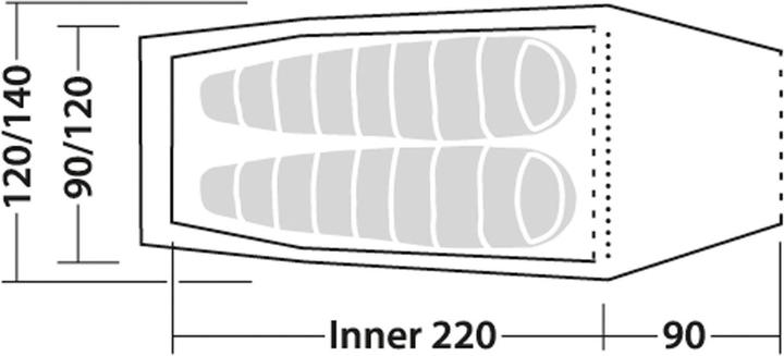 Actual product image Robens Arch 2 Tent (2 kg, 2 persons)