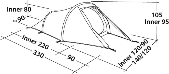 Actual product image Robens Arch 2 Tent (2 kg, 2 persons)