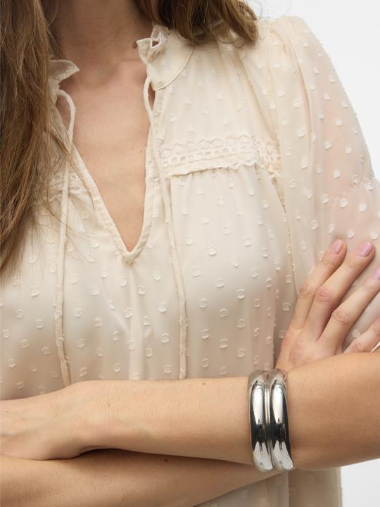 Image du produit Vero Moda Vmleah Ss Lace Top Wvn Ga Noos (S)