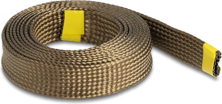 Actual product image Delock Braided basalt fiber hose 2 m x 25 mm Brown (Cable conduit, 200 cm)