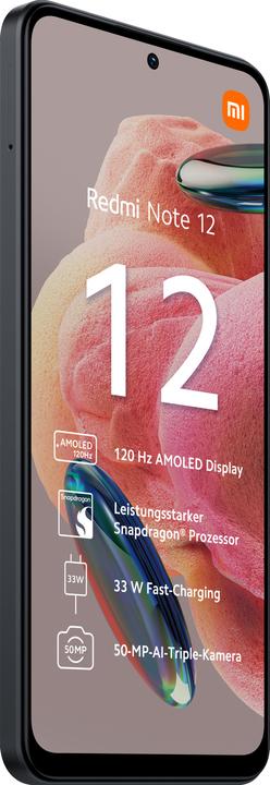 Actual product image Xiaomi Redmi Note 12 (128 GB, Onyx Gray, 6.67", Dual SIM, 4G)