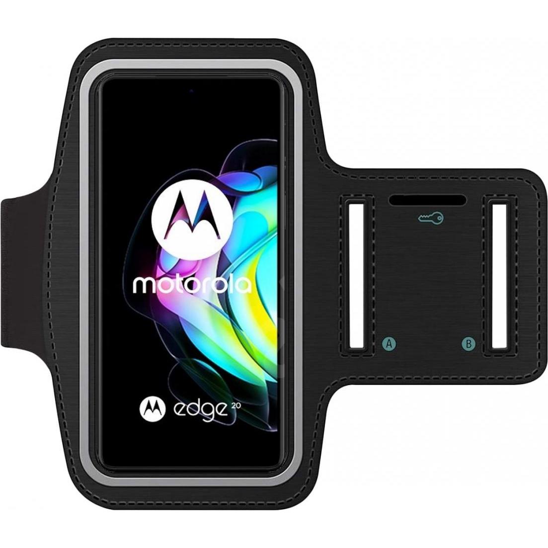 SmartFitness Motorola Edge 20 Handy Sport Armband, Smartphone Sportarmband, Schwarz