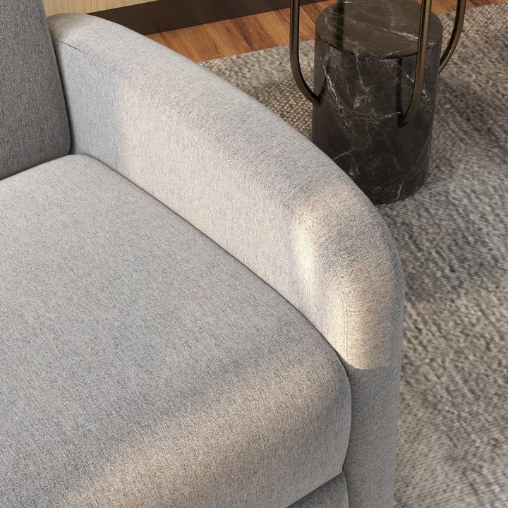 Immagine prodotto Homcom Relaxsessel mit Liegefunktion Polyester, Schaumstoff Grau