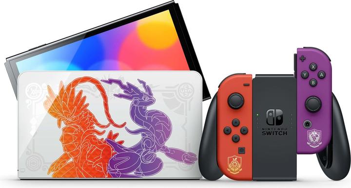 Actual product image Nintendo Switch OLED Console - Pokemon Scarlet and Violet