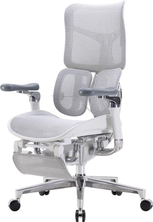 Sihoo Doro S300 Ergonomic Office Chair with Footrest, White