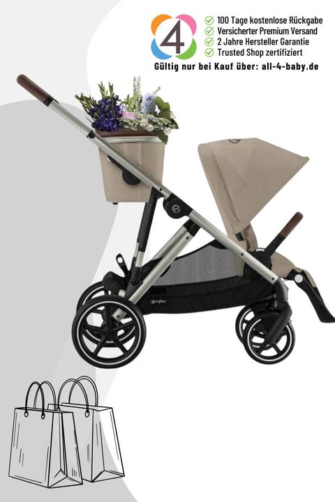 Produktbild Cybex Gazelle S Kinderwagen / Geschwisterwagen / Zwillingswagen