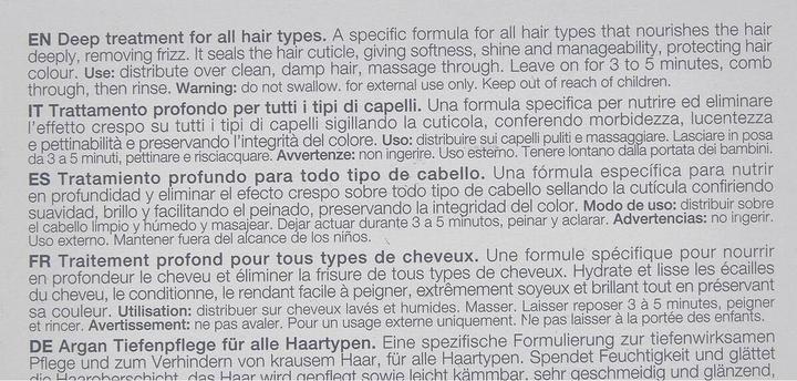 Valeurs nutritives et ingrédients Milk_Shake argan - traitement profond (200 ml)