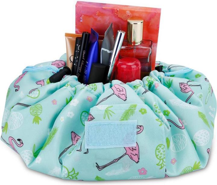 Immagine prodotto Intirilife Borsa per cosmetici in ROSA VERDE FLAMINGO