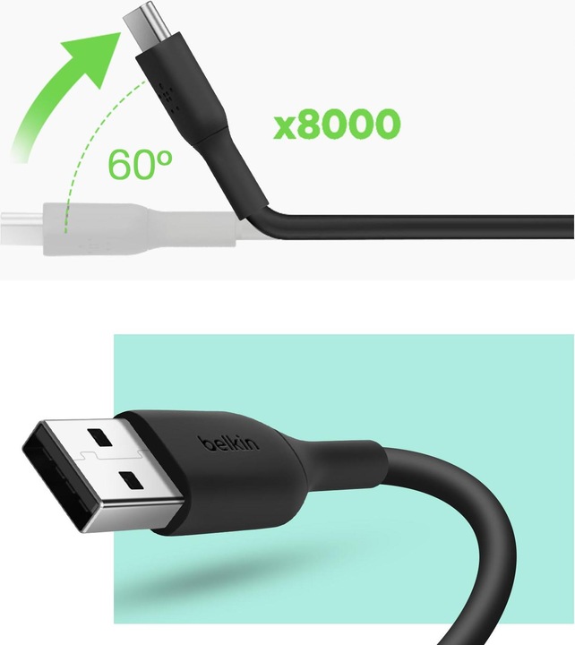 Productafbeelding Belkin USB A - USB C (1 m, USB 2.0)