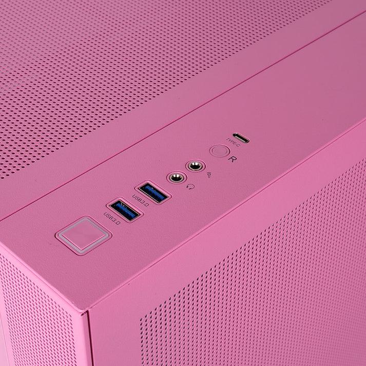 Actual product image Thermaltake View 380 TG ARGB (rosa, Tempered Glass x 2) (Mini-ITX, ATX, mATX)