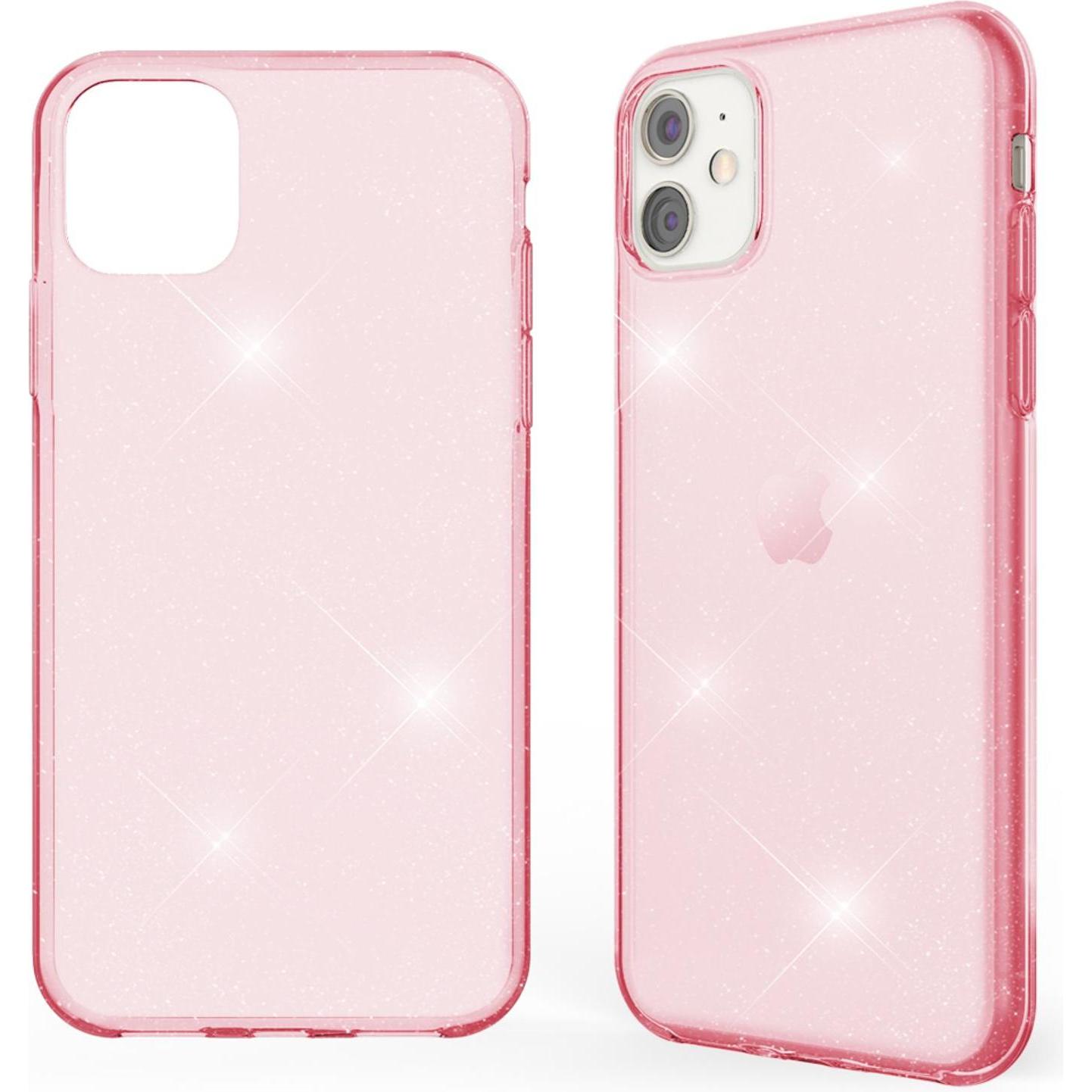 Nalia Glitzer Hülle (Apple iPhone 11), Smartphone Hülle, Pink