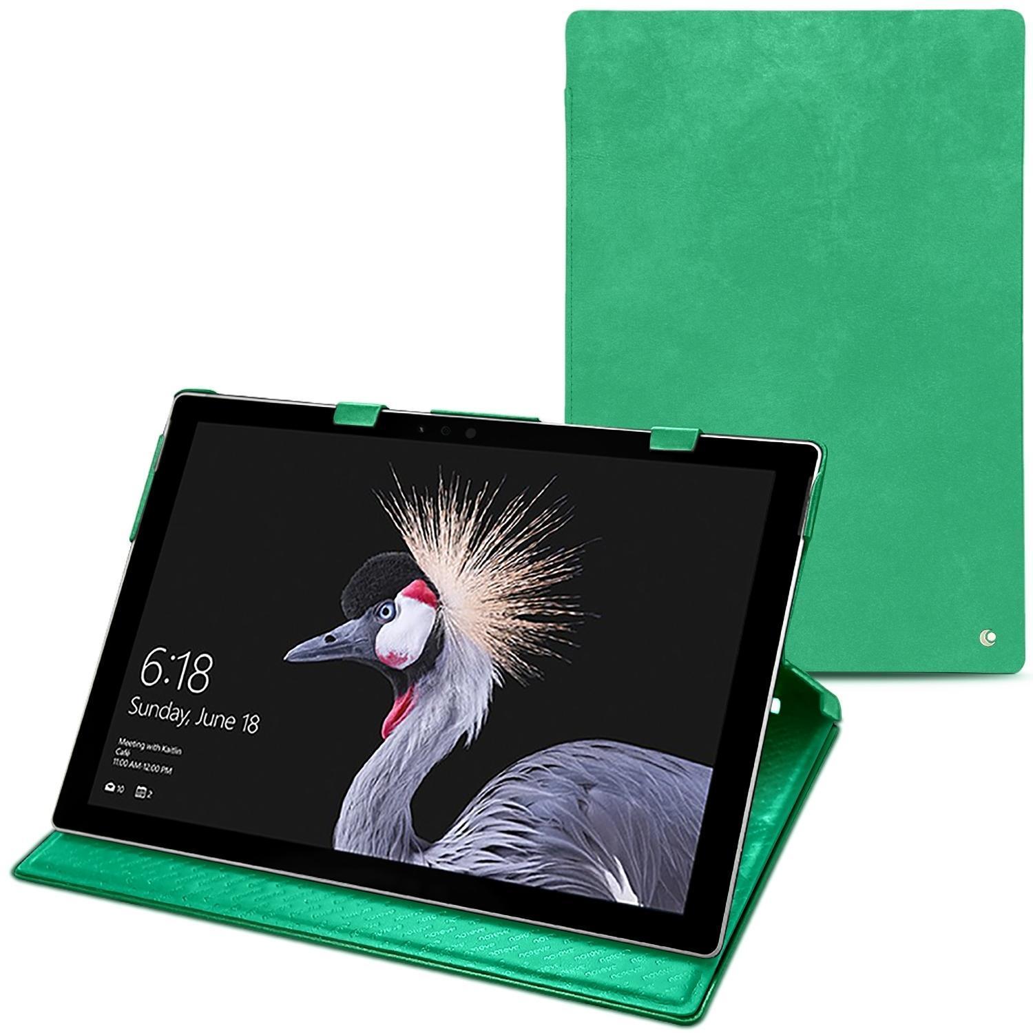 Noreve Lederschutzhülle (12.30", Microsoft), Notebooktasche, Grün