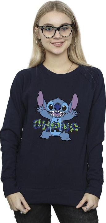 Image du produit Disney - Sweat LILO AND STITCH OHANA BLUE GLITCH - Femme (L)
