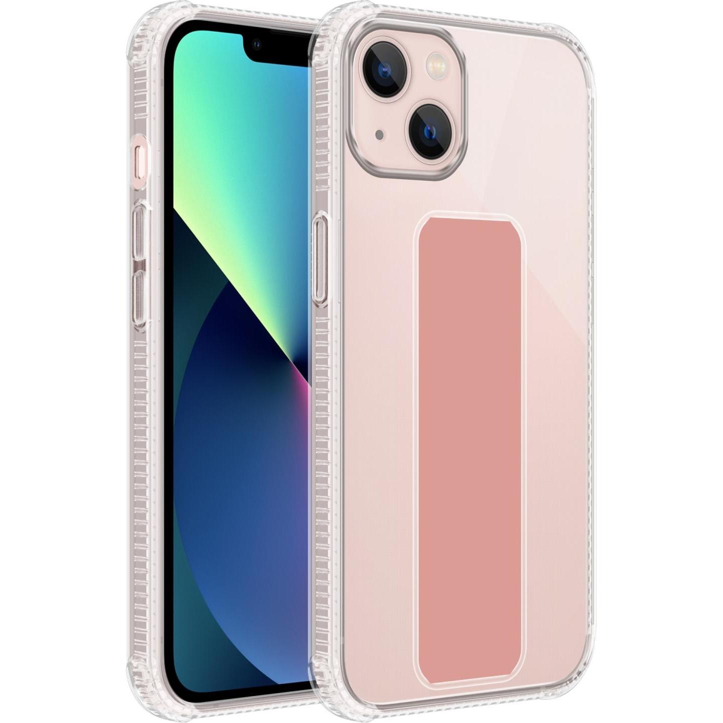 Cadorabo Hülle für Apple iPhone 13 im TPU mit Halterung LM167 Style (Apple iPhone 13), Smartphone Hülle, Rosa
