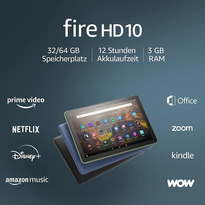 Actual product image Amazon Fire HD 10 (10.10", 32 GB, Black)
