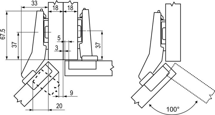 Nutritional values and ingredients Rejs HINGE FURN 45OPUS CLIP D35 100OH=0 EUROV