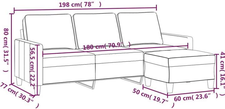 Produktbild vidaXL Amara (3-Sitzer)