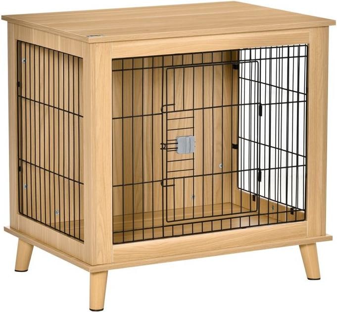 Immagine prodotto Swisshandel24 Gabbia per cani in legno Scatola da trasporto con design rialzato Scatola per cani Gabbia da (Cane)
