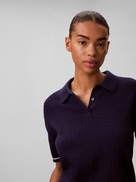 Image du produit Calvin Klein Jeans Cable Knit Cropped Short Sleeve Jumper (L)