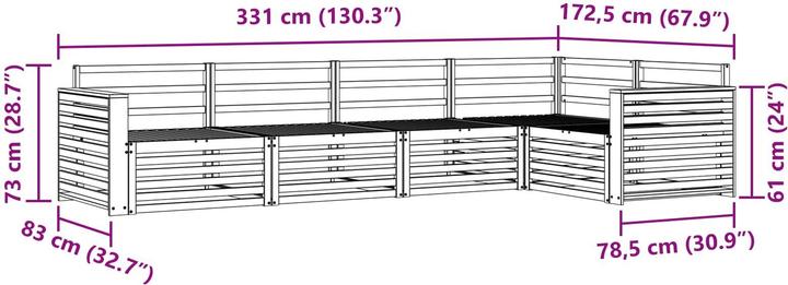 Produktbild vidaXL Outdoor-Sofa